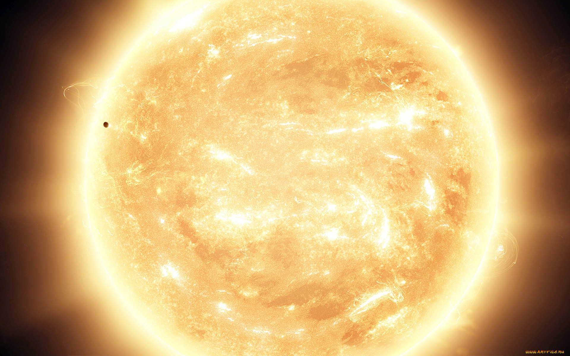 Снимок солнца из космоса